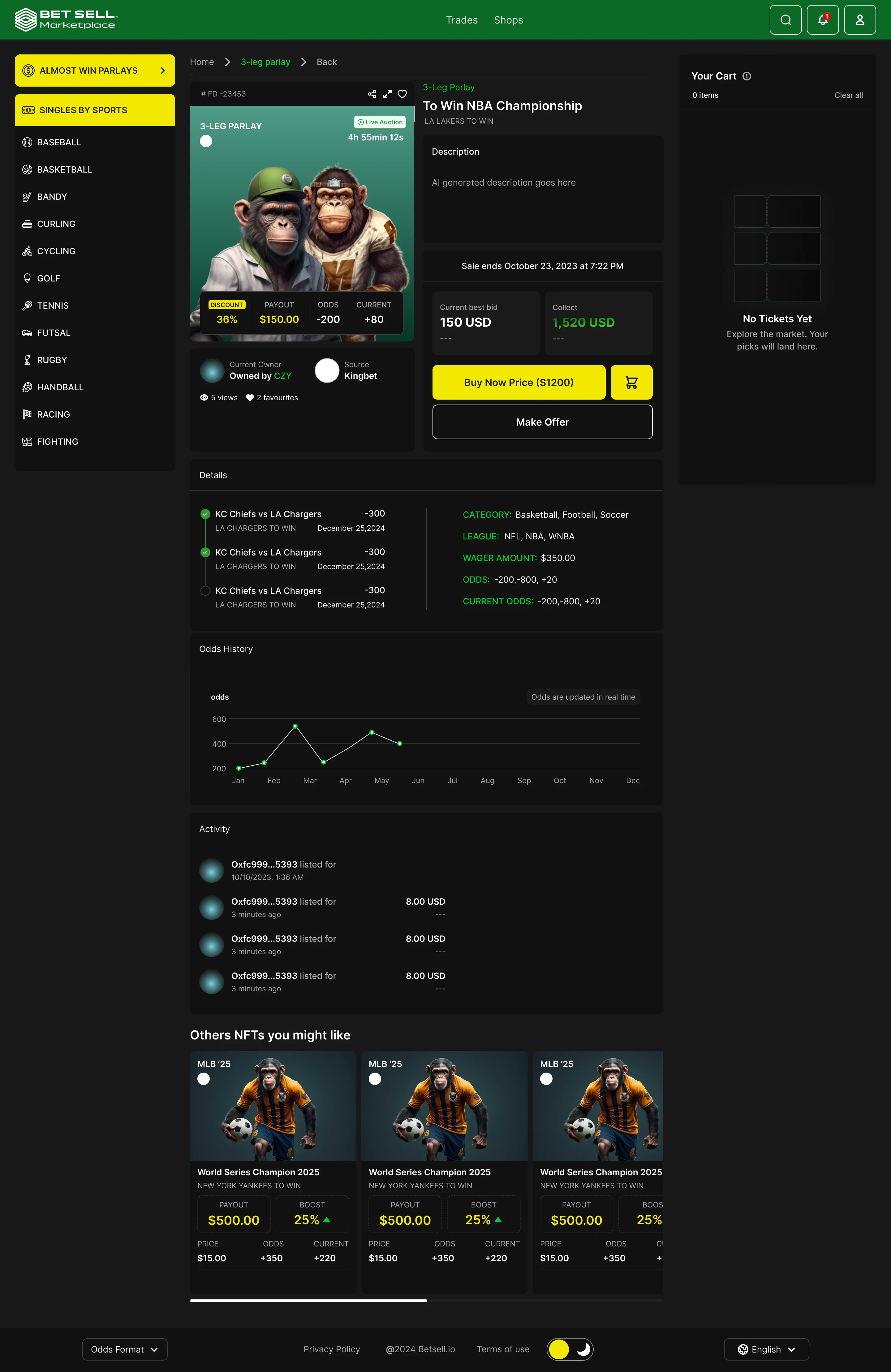 Detalle del ticket Cashout 2.0